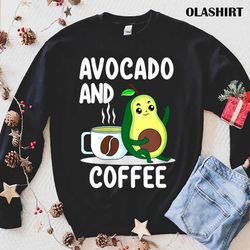 avocado and coffee lover gift keto vegan vegetarian avocado t-shirt - olashirt