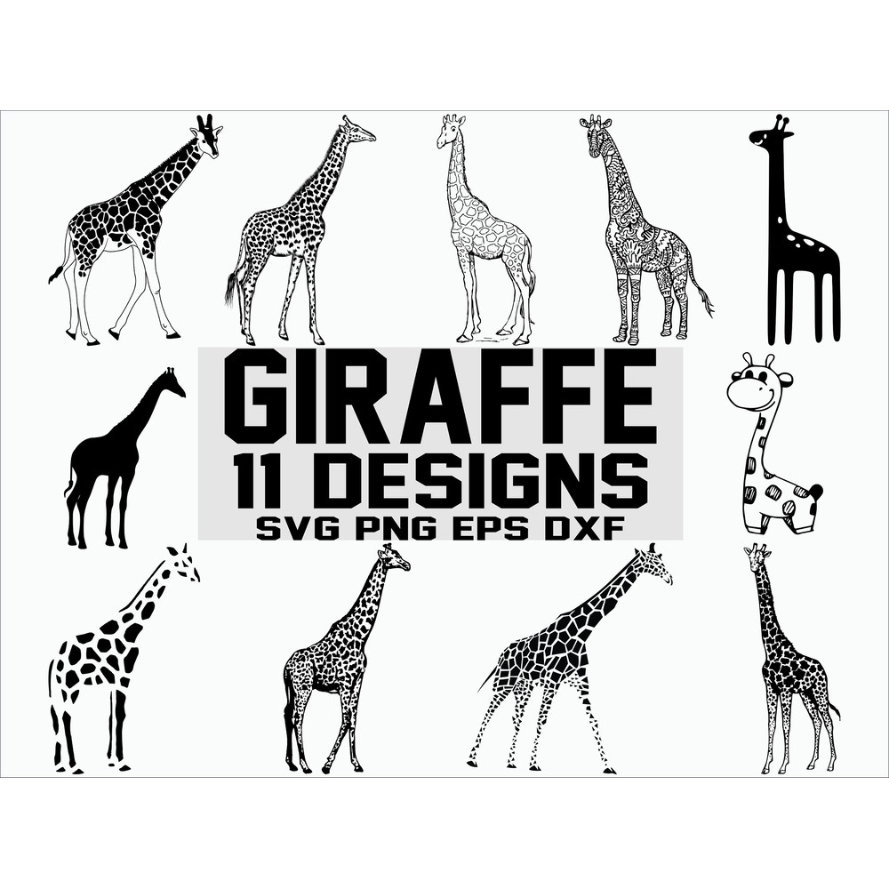 Giraffe SVG wild life svg africa animals svg clipart cutting file silhouette cricut.jpg