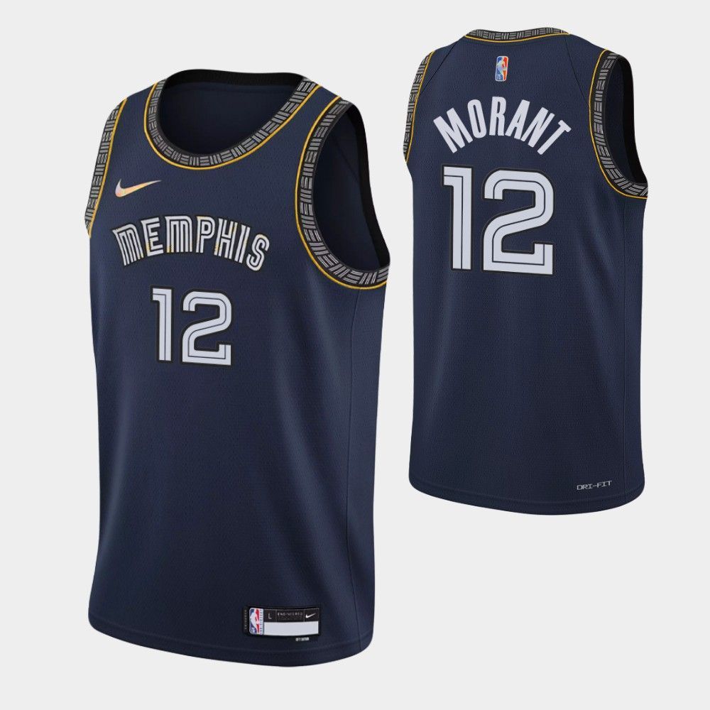Memphis Grizzlies Ja Morant Navy 75th Anniversary City Jersey.jpg
