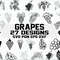 Grape svg wine svg vineyard svg fruits svg clipart silhouette decal stencil cut file iron on vector.jpg