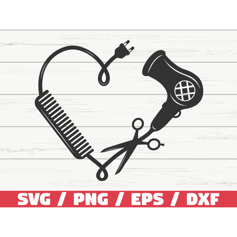 Hair Stylist Heart SVG Hairdresser SVG Cut File Cricut Commercial use Hair Hustler SVG Instant Download.jpg