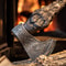 Viking HATCHET Axe Wolf Forged Carbon Steel Axe