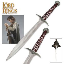 custom handmade viking sword lord of the ring of movie replica sword with scabbard-costume armor sharp blade best gift f