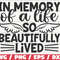 In Memory Of A Life So Beautifully Lived SVG Cut File Cricut Commercial use Instant Download Silhouette Memorial SVG.jpg