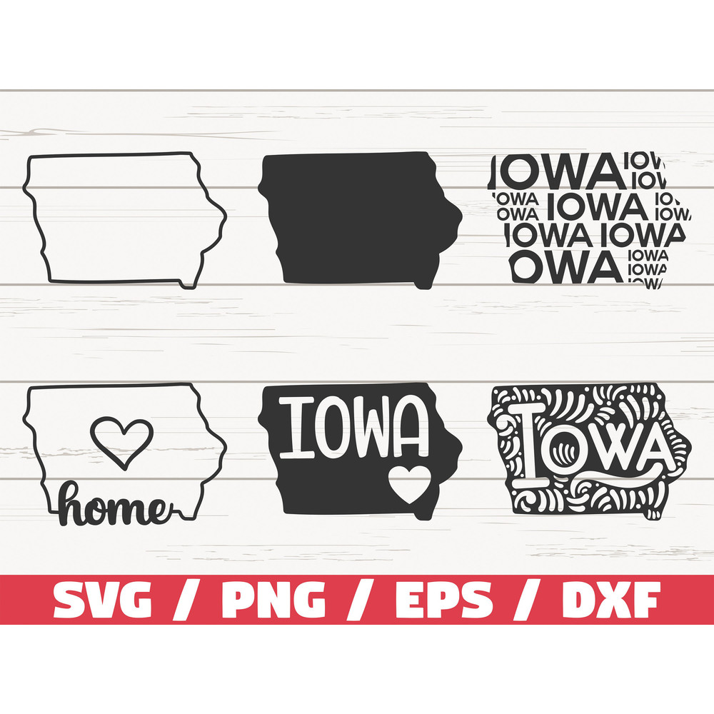 Iowa State SVG Cut File Cricut Clip art Commercial use Silhouette Iowa SVG Iowa Home Svg Iowa Outline IA Svg.jpg