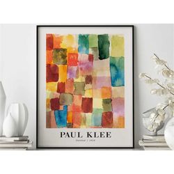 paul klee untitled 1914 exhibition poster print, paul