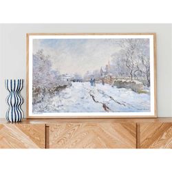 the magpie 1868 by claude monet poster, wall