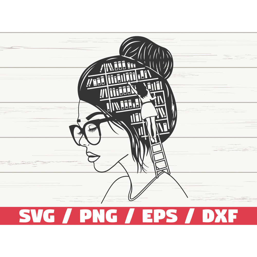 Just A Girl Who Loves Books SVG Girl Loves Books SVG Cut File Cricut Commercial use Books SVG Book Lover Svg Library Svg.jpg