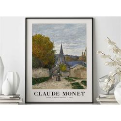street in sainte-adresse 1867 by claude monet poster,