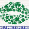 Kiss with clover SVG  St. Paddy's Day SVG  Kiss Lips SVG  Cricut  Silhouette  Iron on  Shamrock Svg  Vector.jpg