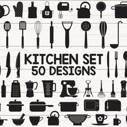 kitchen svg, cooking svg, kitchen clipart, cooking utensils svg