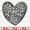 Leopard Heart SVG Cheetah Sports SVG Cut File Cricut Commercial use Valentine's Day SVG Instant Download.jpg