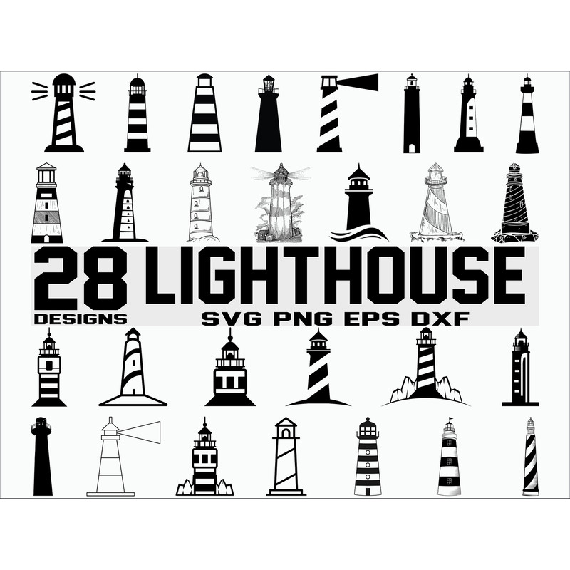 Lighthouse SVG sea svg ocean svg clipart silhouette decal stencil cricut cut fileiron on vector.jpg