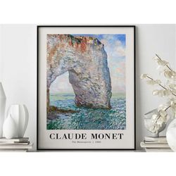 the manneporte 1886 by claude monet poster, claude