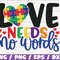 Love Needs No Words SVG Cut Files Commercial use Cricut Clip art Autism Awareness SVG Printable Vector Autism SVG.jpg