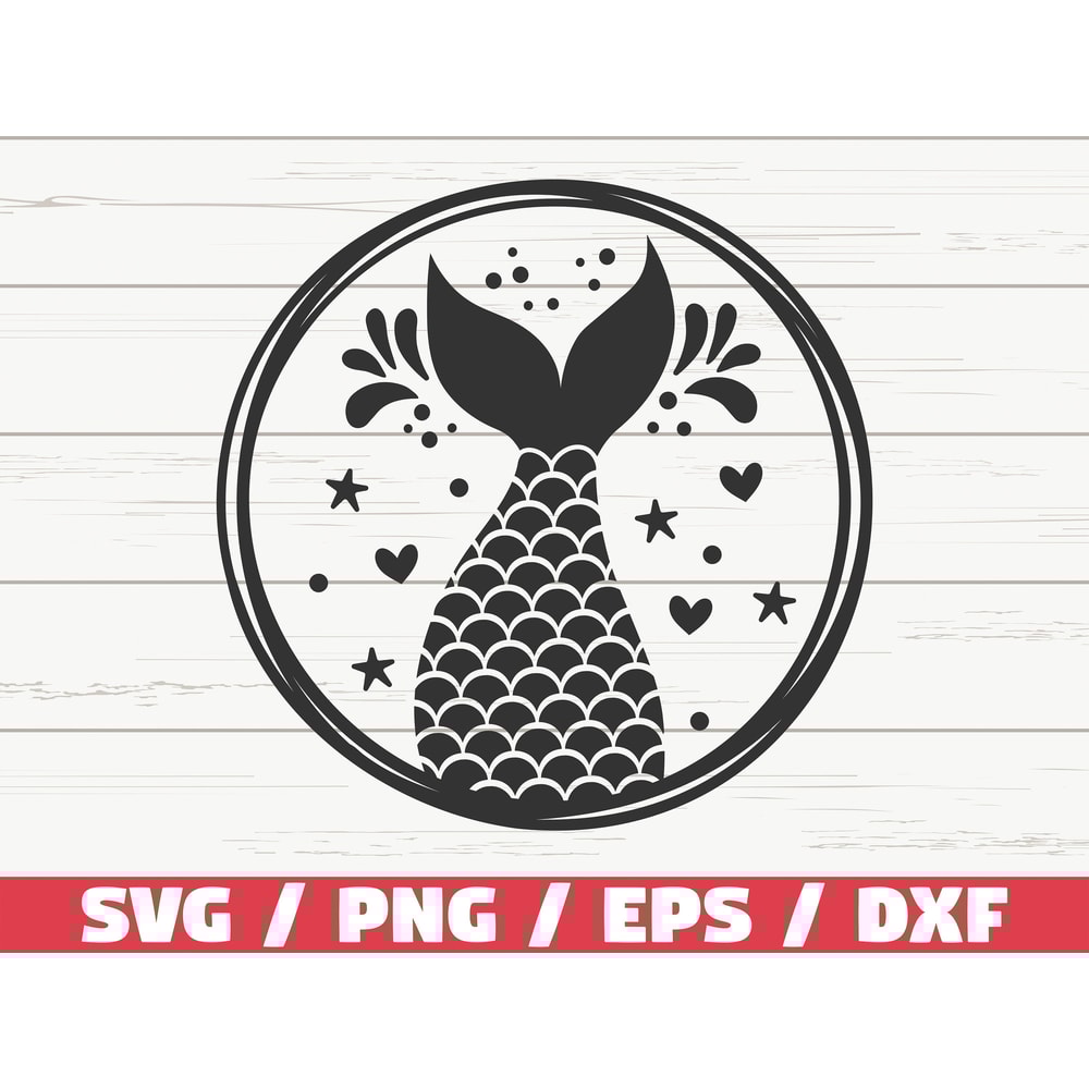 Mermaid Tail SVG Mermaid SVG Cut File Cricut Commercial use Instant Download Silhouette Summer Svg Sea Svg.jpg