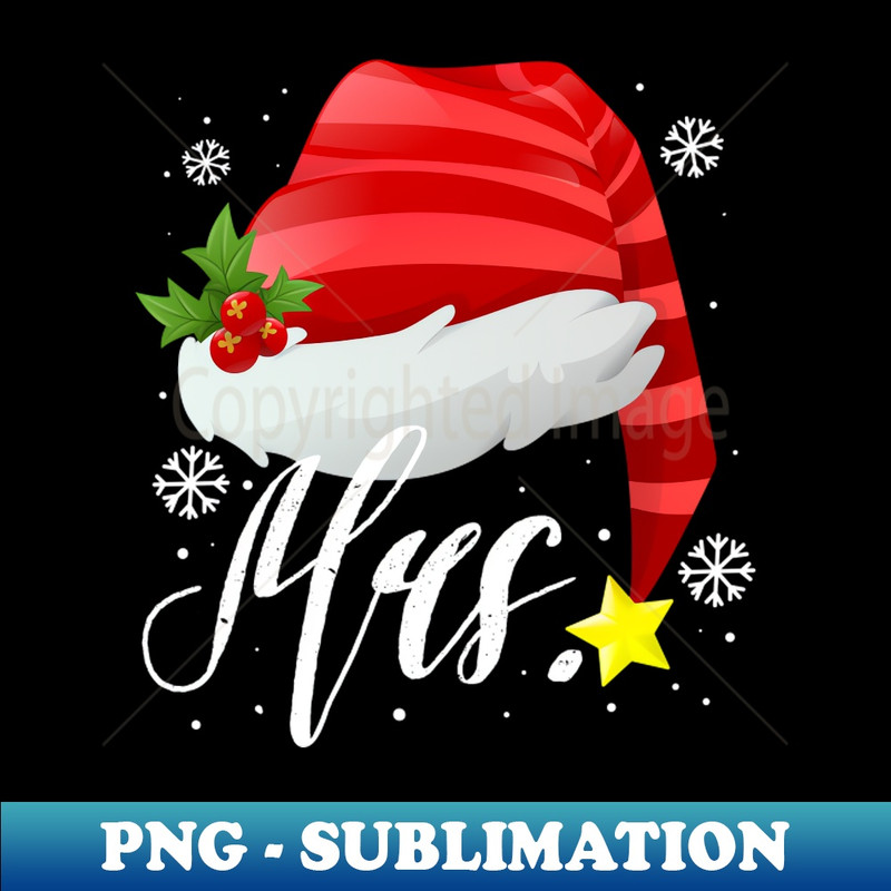 AX-20231117-9786_Mrs Claus Christmas Couples Matching His And Her Pajamas T-Shirt 7909.jpg