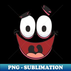patrick star happy face spongebob - special edition sublimation png file - enhance your apparel with stunning detail