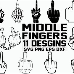 middle fingers svg, skeleton hand svg, middle finger clipart, middle finger vector