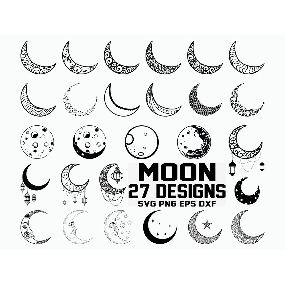 Moon SVG  Solar Eclipse svg  Eclipse svg  Astronomy svg  Cut File  Cricut  Clipart Silhouette  Vector  Dxf.jpg
