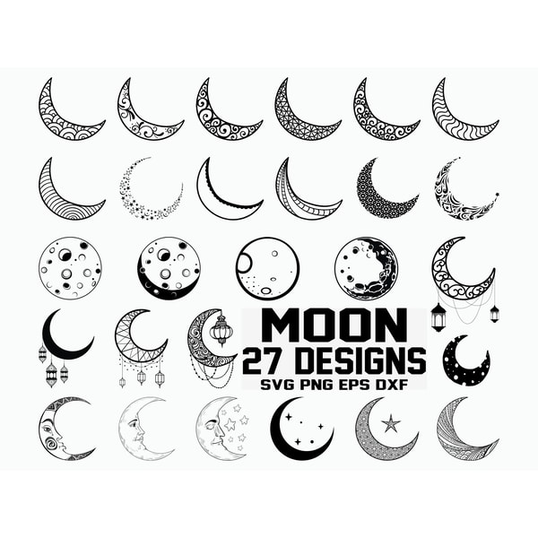 Moon SVG, Solar Eclipse svg, Eclipse svg, Astronomy svg | Inspire Uplift