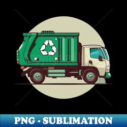 trash truck - professional sublimation digital download - transform your sublimation creations