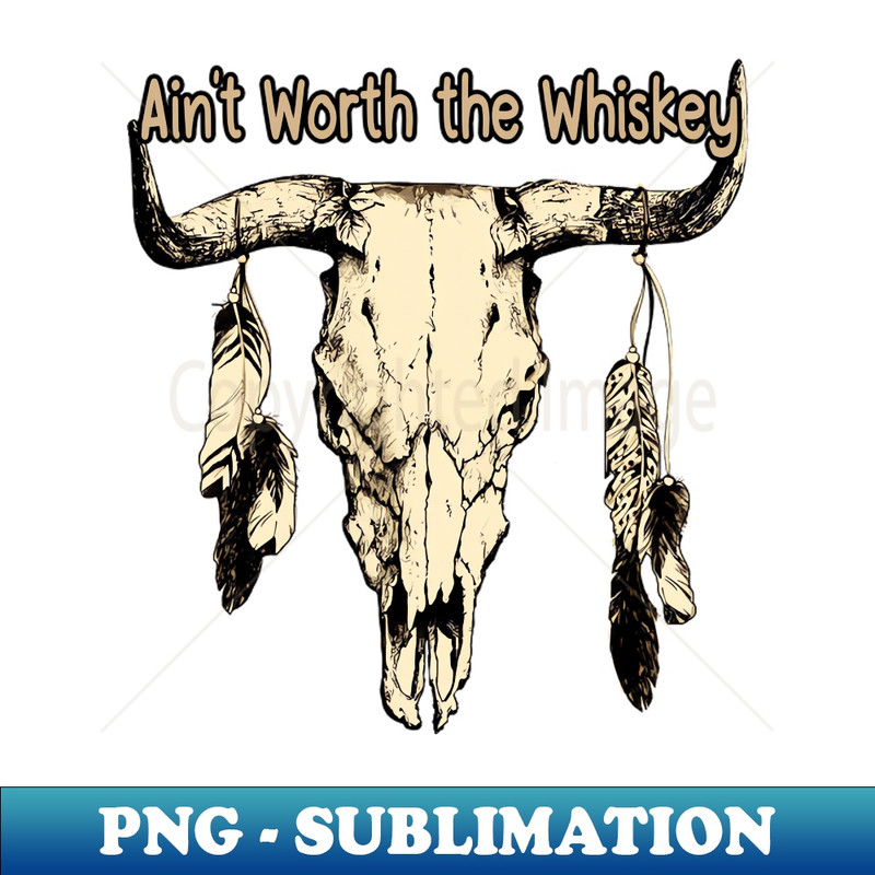 EO-20231117-339_Aint Worth the Whiskey Skull Bull Music Lyrics Feathers 5841.jpg