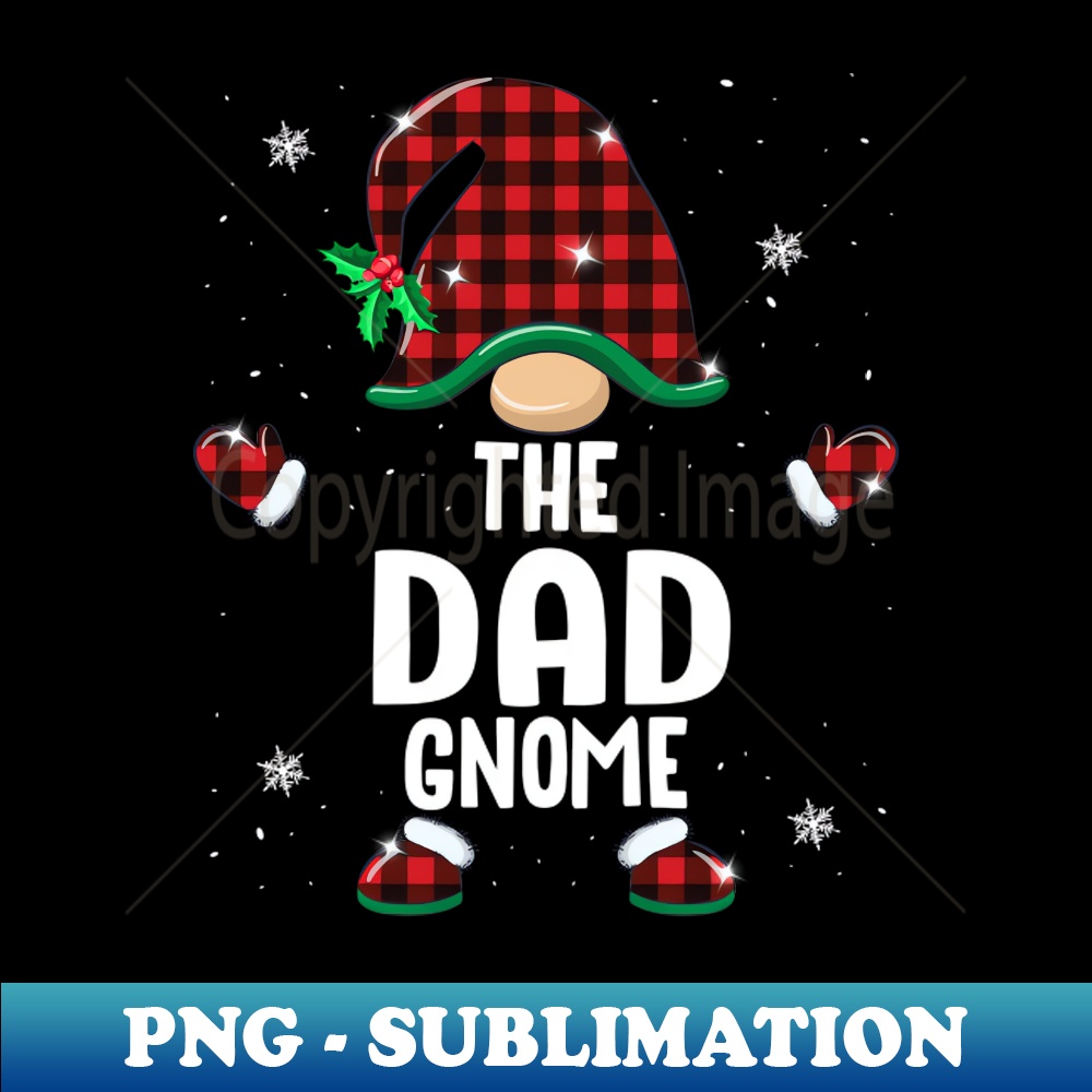 ES-20231117-13856_The Dad Gnome Red Plaid Christmas Matching Family 7725.jpg