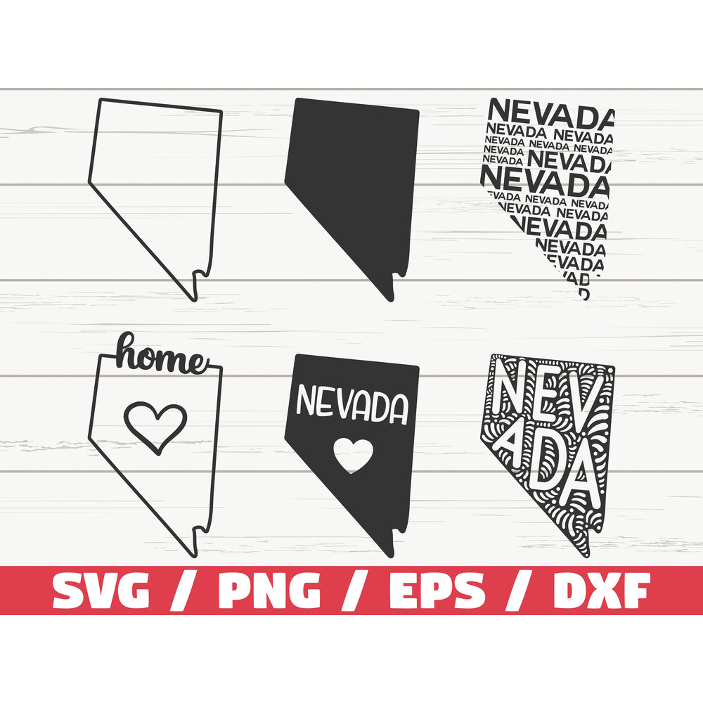 Nevada State SVG Cut File Cricut Clip art Commercial use Silhouette Nevada SVG Nevada Home Svg Nevada Outline NV Svg.jpg