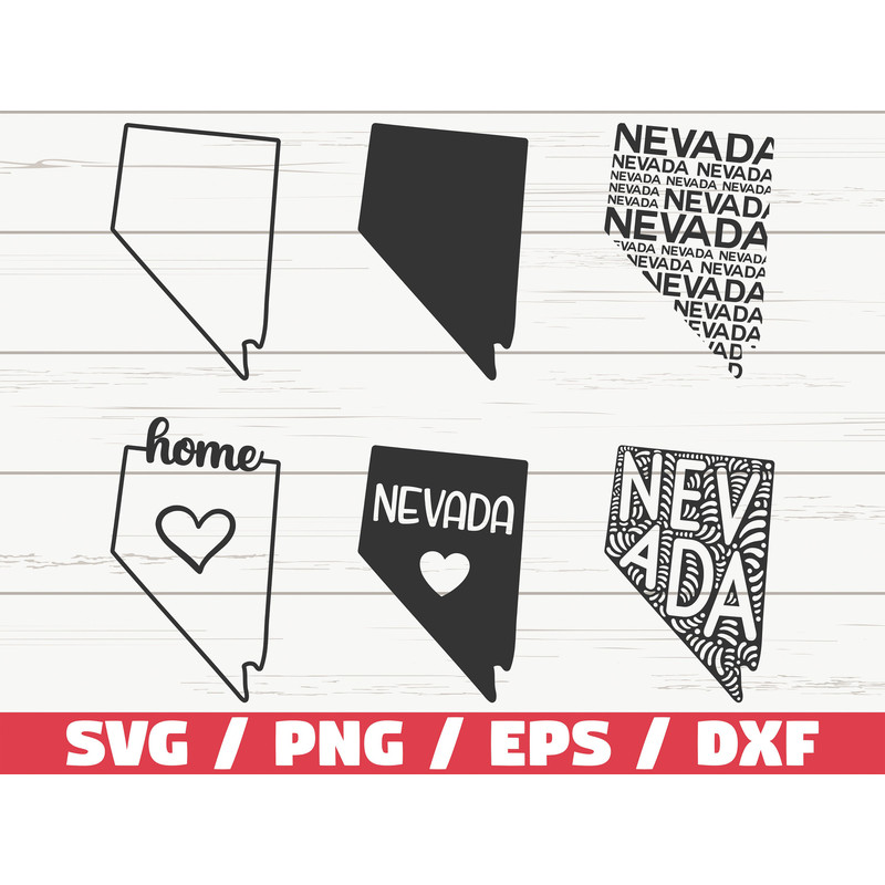 Nevada State SVG Cut File Cricut Clip art Commercial use Silhouette Nevada SVG Nevada Home Svg Nevada Outline NV Svg.jpg