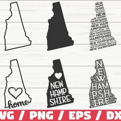 new hampshire state svg, new hampshire silhouette, new hampshire vector, new hampshire clipart