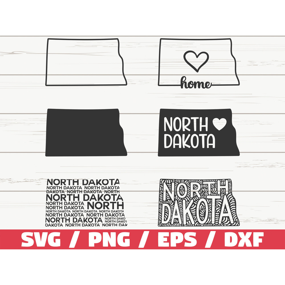North Dakota State SVG  Cut File  Cricut  Clip art  Commercial use  Silhouette  North Dakota SVG  North Dakota Home Svg  ND Svg.jpg