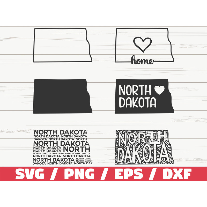 North Dakota State SVG  Cut File  Cricut  Clip art  Commercial use  Silhouette  North Dakota SVG  North Dakota Home Svg  ND Svg.jpg