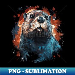 patriotic beaver - high-quality png sublimation download - unleash your creativity