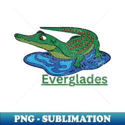 everglades national park vintage alligator - professional sublimation digital download - spice up your sublimation projects