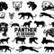 Panther SVG Panther Clipart Cut File Cricut Vector Dxf Png Eps.jpg