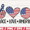 Peace Love America SVG America SVG Cut File Clip art Commercial use Silhouette 4th of July SVG Independence Day.jpg