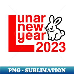 lunar new year  year of the rabbit 2023 - aesthetic sublimation digital file - perfect for creative projects