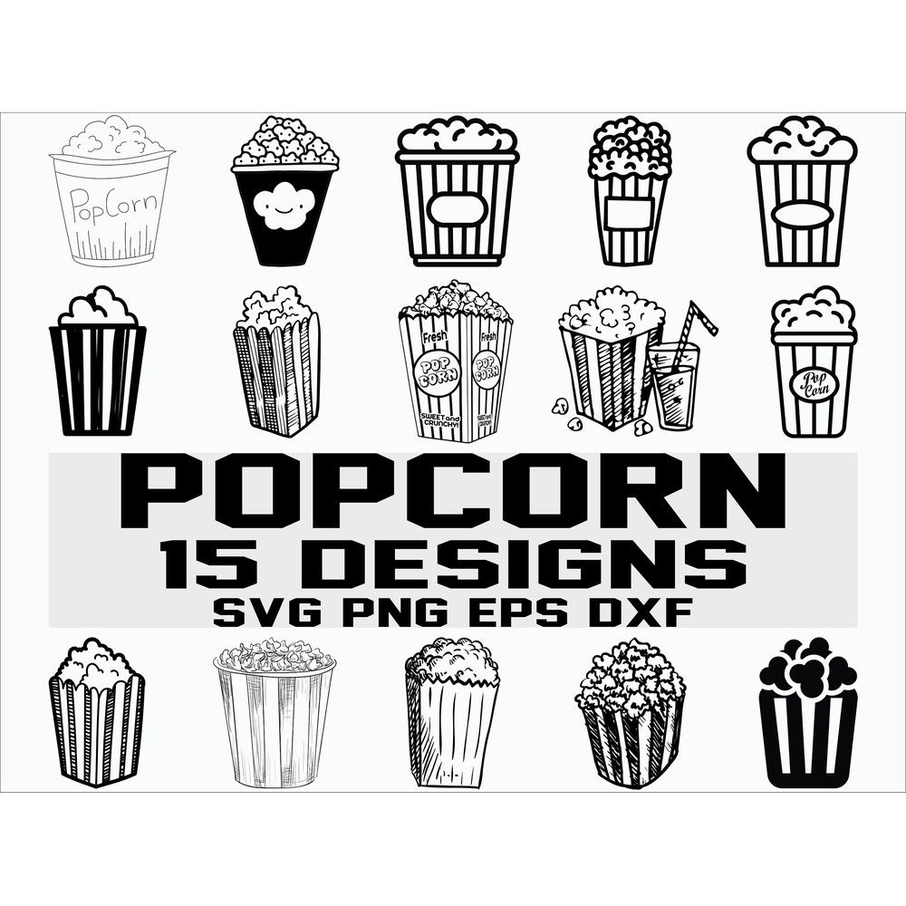 Popcorn svg popcorn clipart cinema svg movie svg clipart silhouette decal stencil file vinyl cut file cricut file svg cut file.jpg