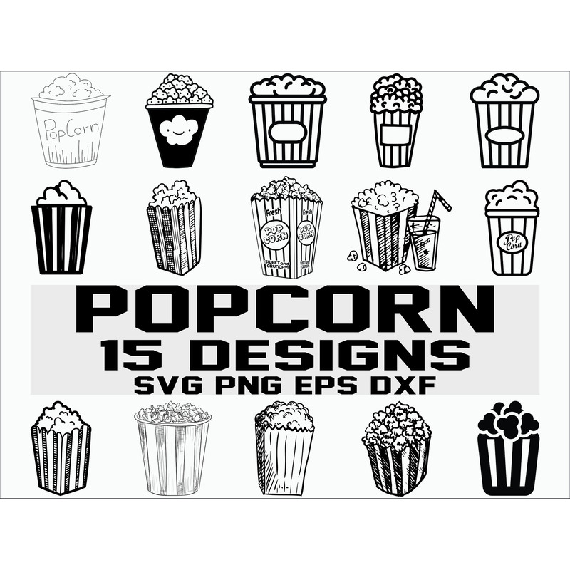 Popcorn svg popcorn clipart cinema svg movie svg clipart silhouette decal stencil file vinyl cut file cricut file svg cut file.jpg