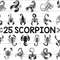 Scorpion SVG Scorpion Clipart Cut Files Cricut Silhouette Decal Vector.jpg