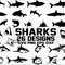 Shark SVG Shark Silhouette Shark Vector Clipart Printable Cut Files Cricut Digital File.jpg