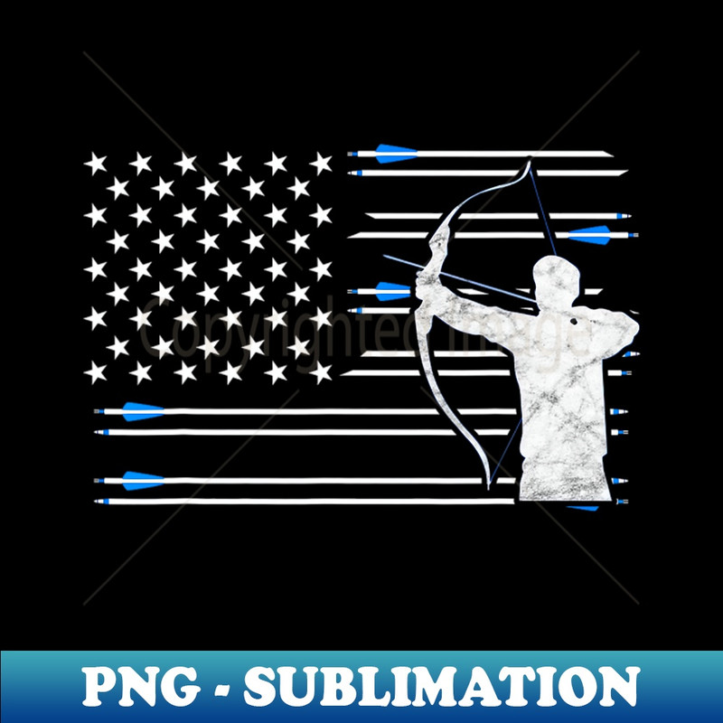 JF-20231117-11749_Recurve Bow Archery Longbow American Flag Arrows Distressed 4353.jpg