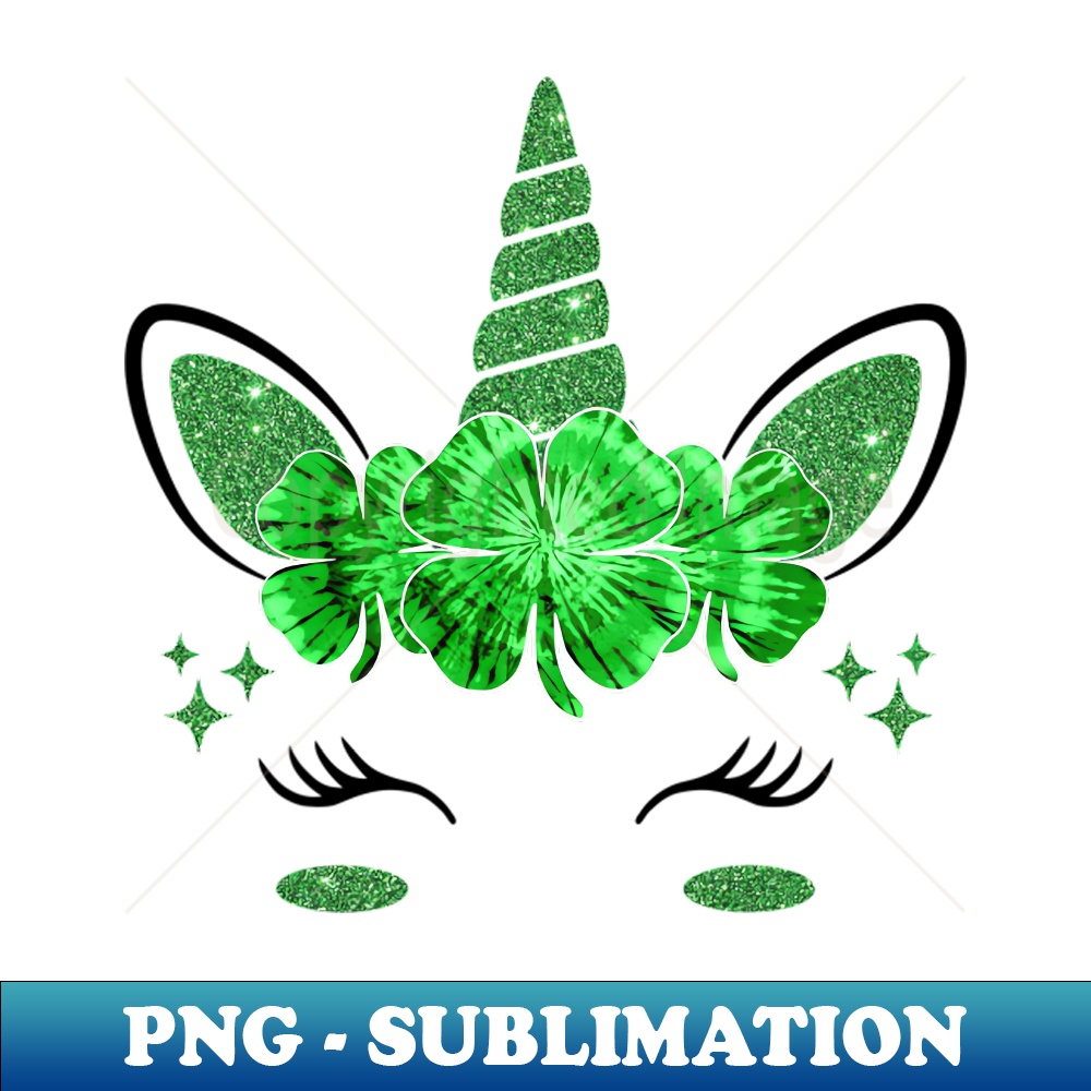 JU-20231117-13049_St Patricks Day Unicorn Face Shamrock Pattys Toddler Girls 7425.jpg