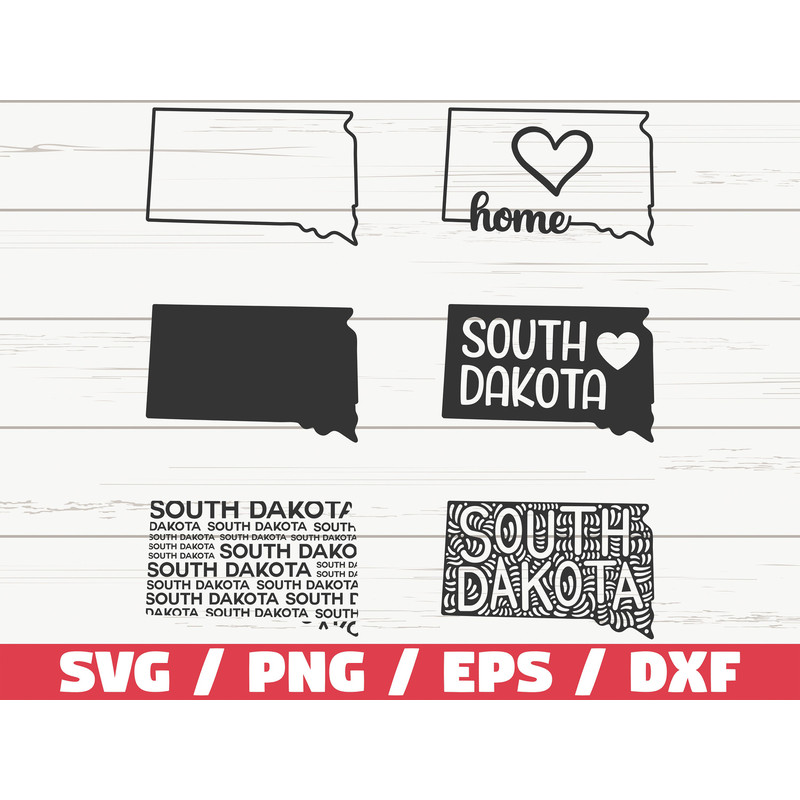 South Dakota State SVG Cut File Cricut Clip art Commercial use Silhouette South Dakota SVG South Dakota Home Svg SD Svg.jpg