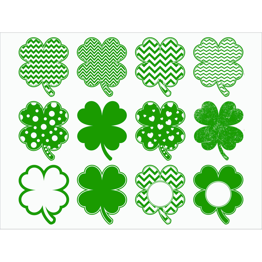 St. Patricks Day SVG Grunge shamrock Svg Clover Leaf Svg Monogram Frames Shamrock Svg Cricut Cut File Vector.jpg