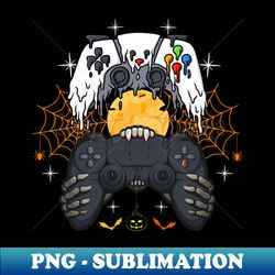 halloween skeleton zombie gaming controllers mummy game - artistic sublimation digital file - revolutionize your designs