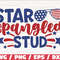 Star Spangled Stud SVG Cut File Clip art Commercial use Instant Download Silhouette 4th of July SVG Independence Day.jpg