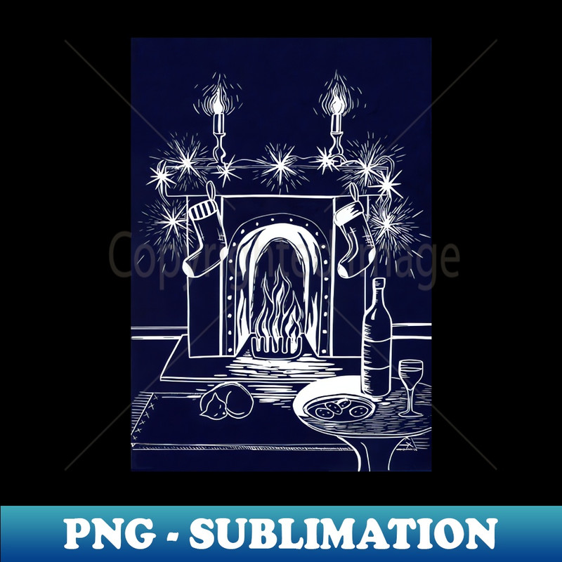 KU-20231117-3229_Cosy Festive Fireplace Linocut 5767.jpg