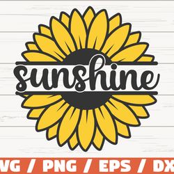 sunshine sunflower svg, cut file, cricut, commercial use